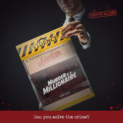 Murder mystery case file - Murder of a millionaire. Solve a murder mystery with your friends!