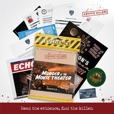 Murder mystery case file - Murder in the Movie Theatre. Can you solve this fake crime? Murder mystery case file - Murder in the Movie Theatre. Can you solve this fake crime?